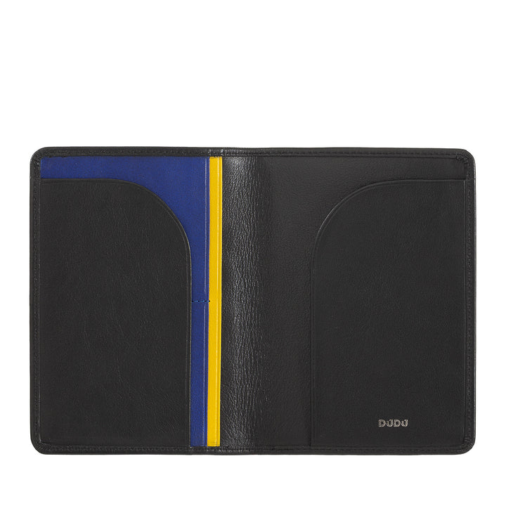 DUDU Case Porta Passport in Travel Leather with RFID protection and credit card holder