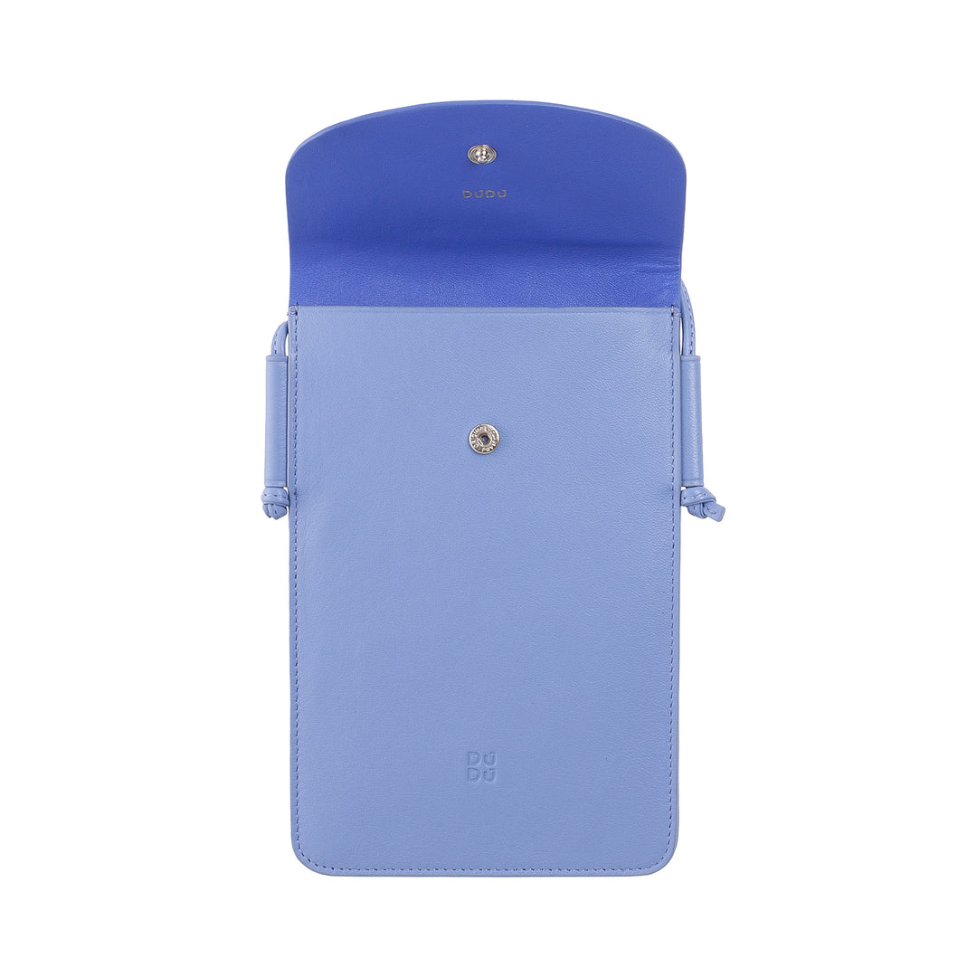 Dudu Case Case Cell Coll Кожаная шея, корпус держателя смартфона до 6,7 дюйма с кнопкой, регулируемым плечевым ремнем, тонким дизайном