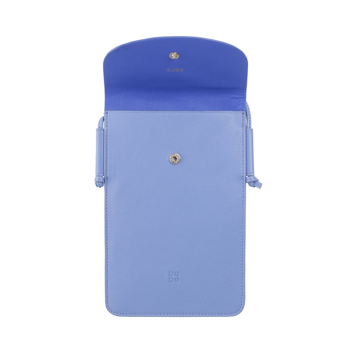 Dudu Case Case Cell Coll Кожаная шея, корпус держателя смартфона до 6,7 дюйма с кнопкой, регулируемым плечевым ремнем, тонким дизайном