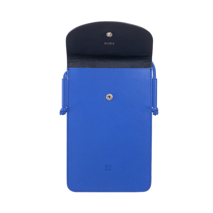 Dudu Case Case Cell Coll Кожаная шея, корпус держателя смартфона до 6,7 дюйма с кнопкой, регулируемым плечевым ремнем, тонким дизайном