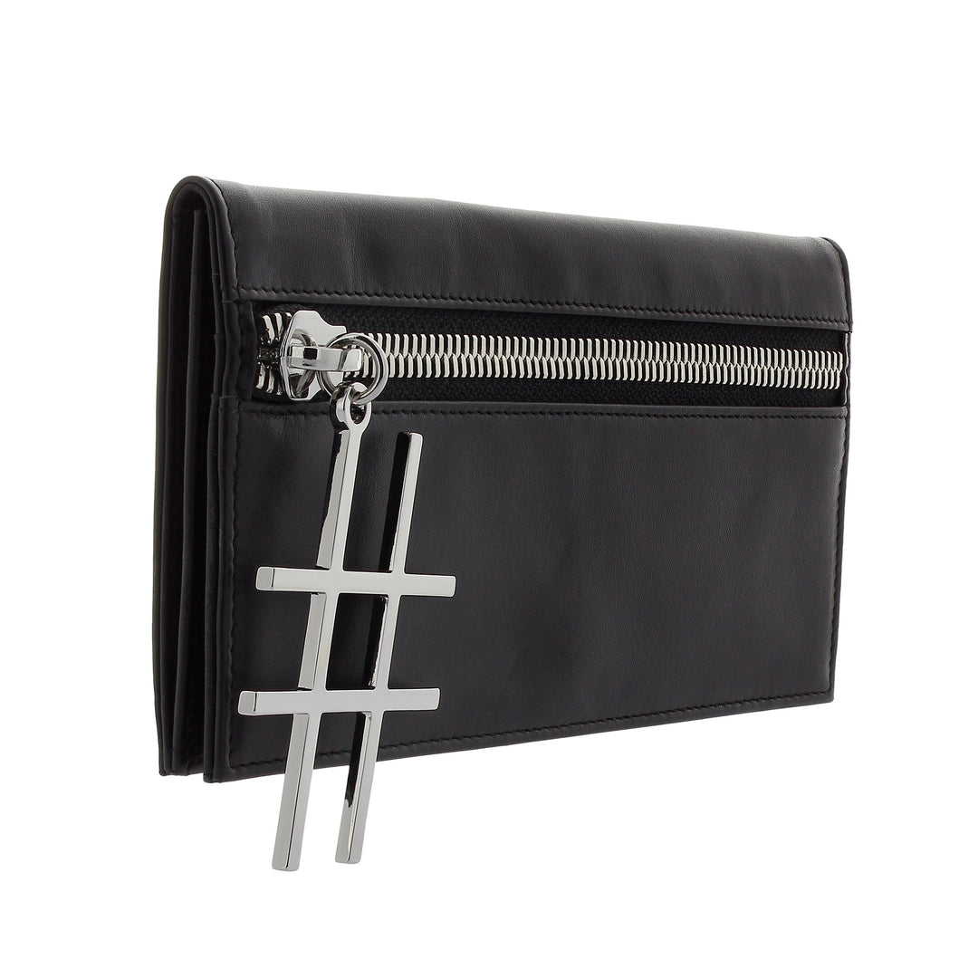 Dudu elegant women's wallet in thin leather design with zipper and credit card holder