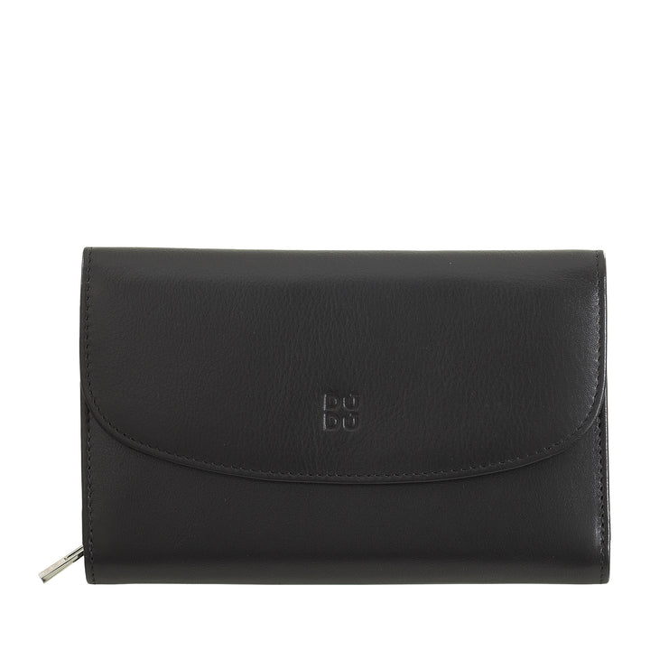 Dudu Women's Wallet In Colored Soft Leather, Bags with Keep Liest Doors, 12 Card Card holders, Multicolor