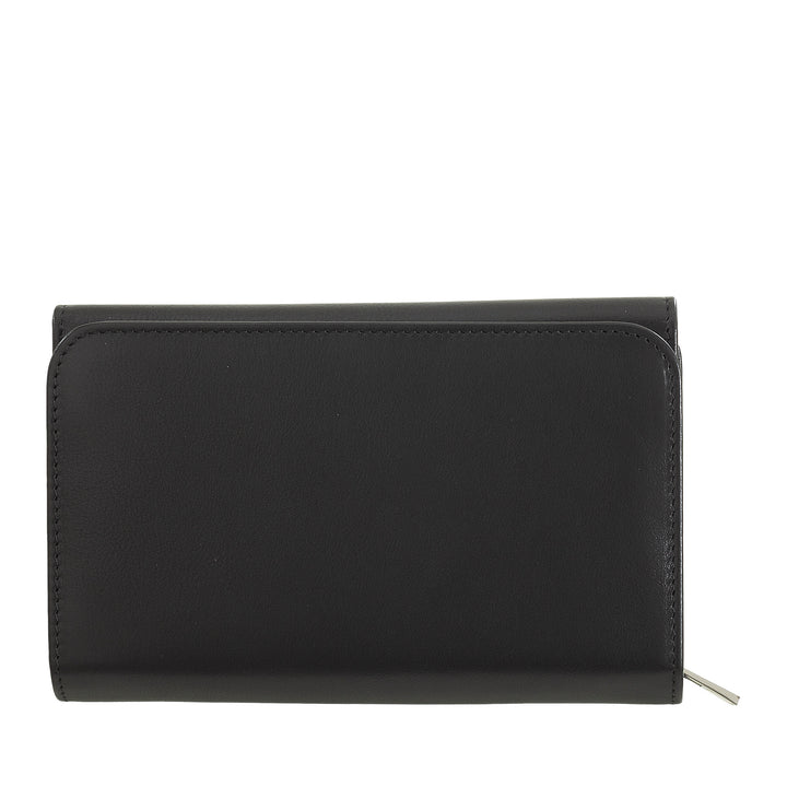 Dudu Women's Wallet In Colored Soft Leather, Bags with Keep Liest Doors, 12 Card Card holders, Multicolor