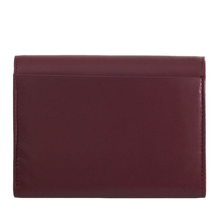 Dudu Women RFID World Walls с Portamone, Color Leave Walls Double Card Card Card Card Banknotes