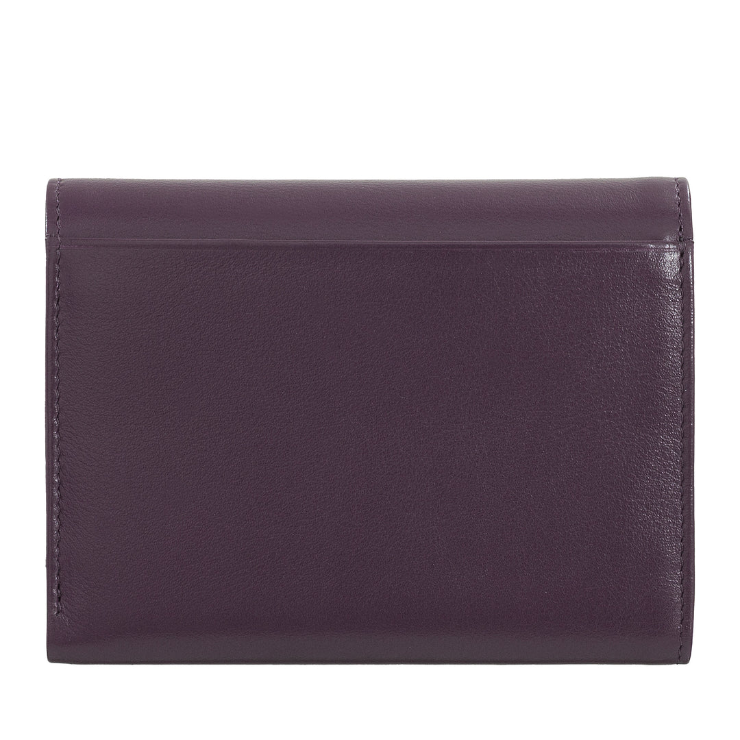 Dudu Women RFID World Walls с Portamone, Color Leave Walls Double Card Card Card Card Banknotes