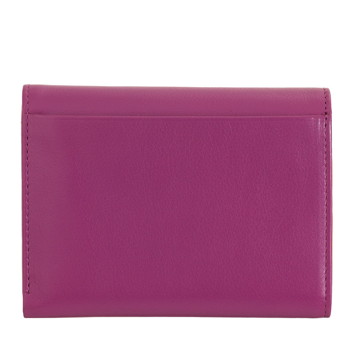 DUDU WOMEN RFID WORLD WALLS WITH PORTAMONE, COLOR LEAVE WALLS DOUBLE PATTA CARD CARD CARD Banknotes
