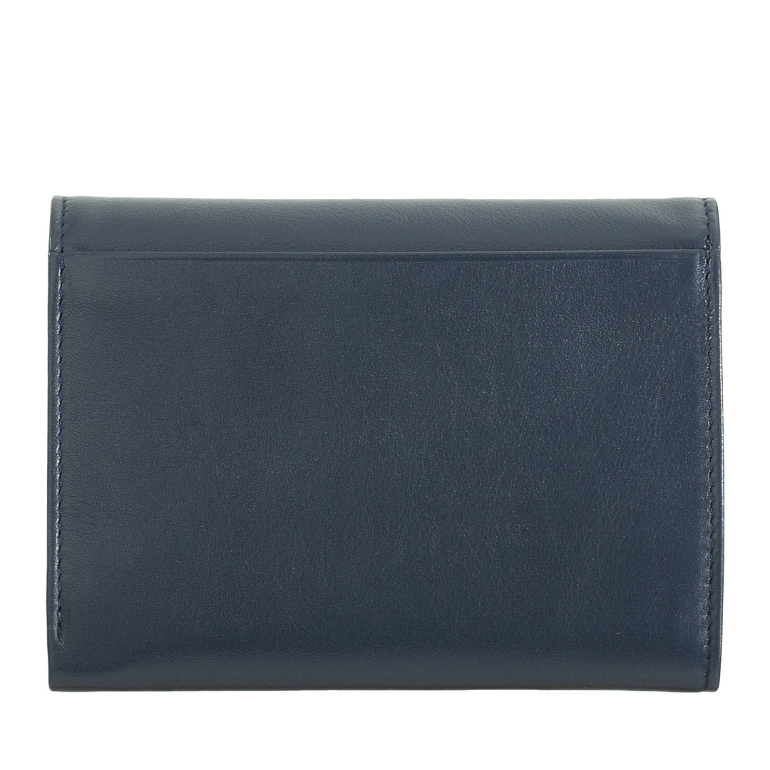 Dudu Women RFID World Walls с Portamone, Color Leave Walls Double Card Card Card Card Banknotes