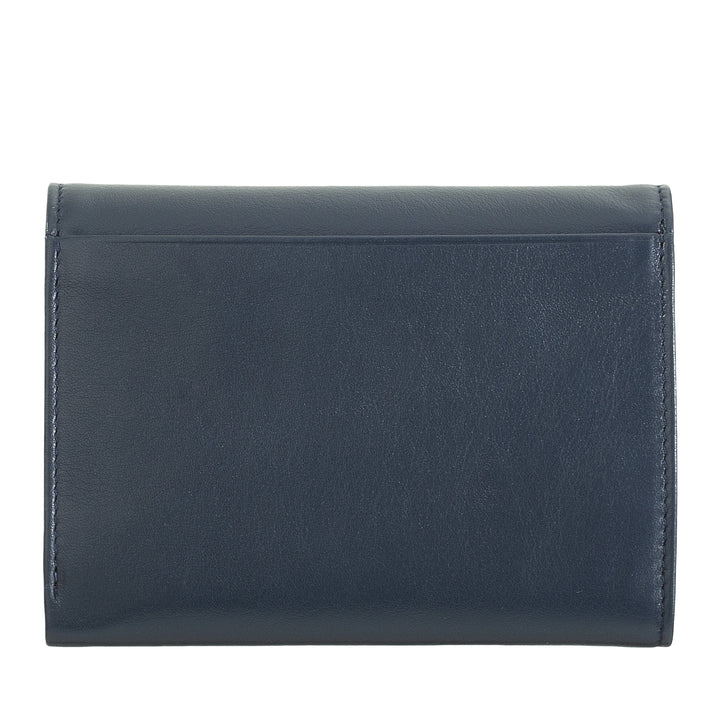 Dudu Women RFID World Walls с Portamone, Color Leave Walls Double Card Card Card Card Banknotes