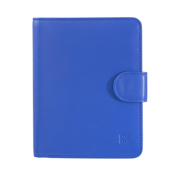 Dudu Women's Women in Soft Leather Colored RFID BLOCK WITH ZIP Credit Card holder Doors