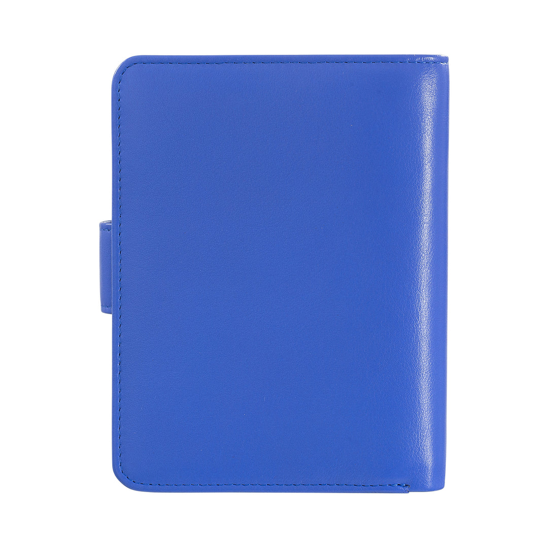 Dudu Women's Women in Soft Leather Colored RFID BLOCK WITH ZIP Credit Card holder Doors