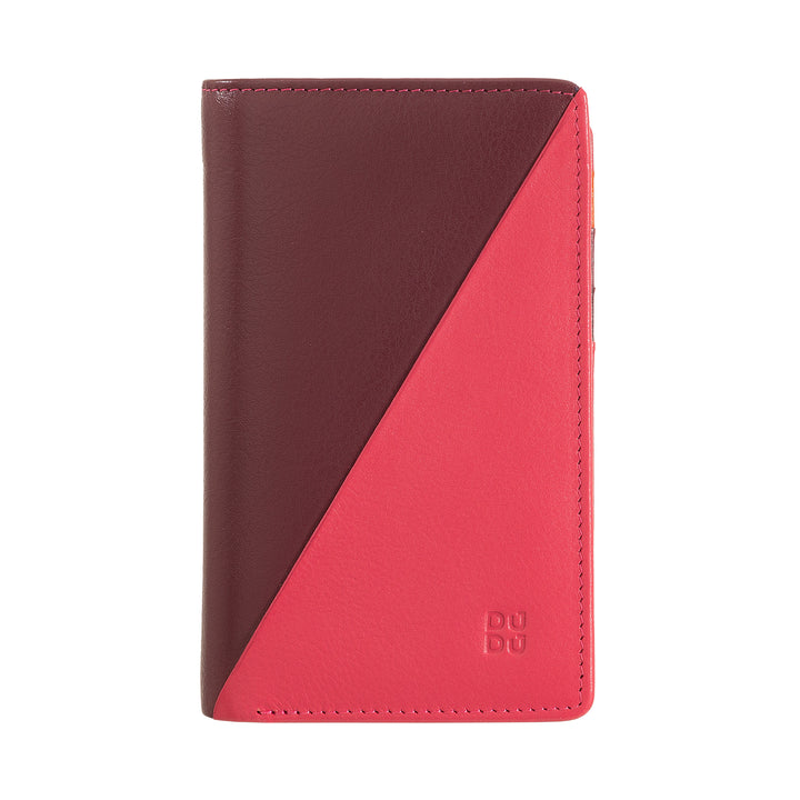 Dudu Coloring Women's Wallet Rfid in Multicolor Leather With Key holder, Card holder pockets and cards