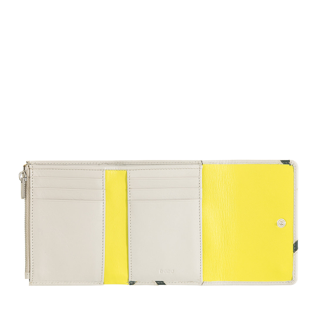 Dudu Women's Women's Led Woman inspired by Tennis - Compact with credit card holder, door with zip zip hinge