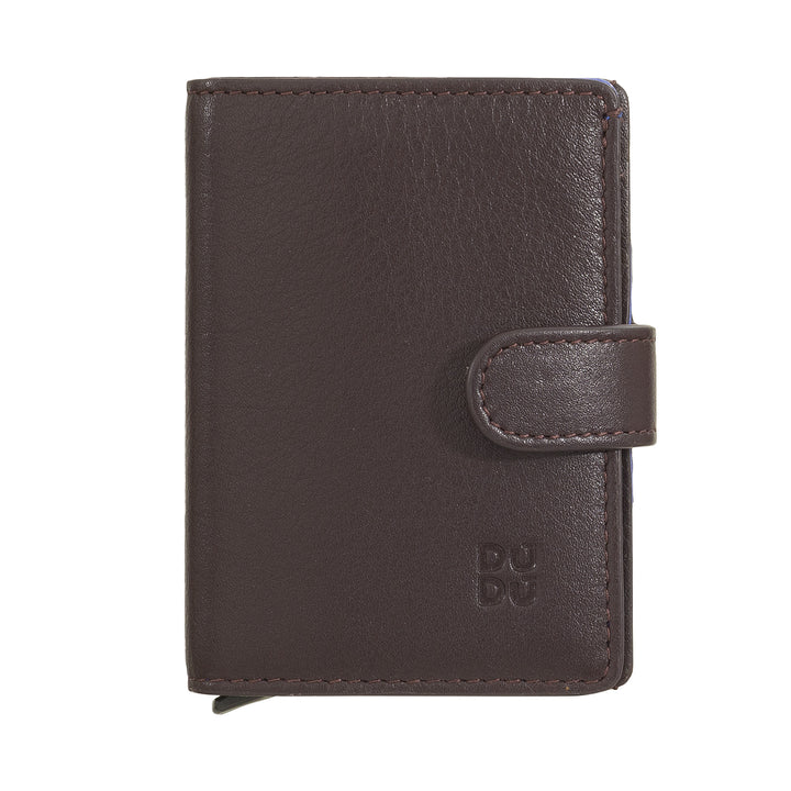 Dudu Walle RFID Men's Leather Register, небольшой мини -мини -миниму