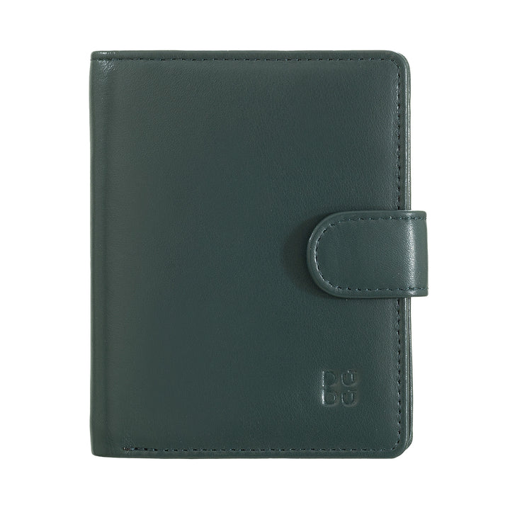 Dudu Women's Wallet in Vera Little Leather Leather Rfid Leather with Crescete Hinge Door Banknotes, External Closure