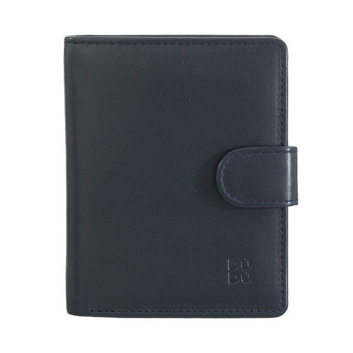 Dudu Women's Wallet in Vera Little Leather Leather Rfid Leather with Crescete Hinge Door Banknotes, External Closure