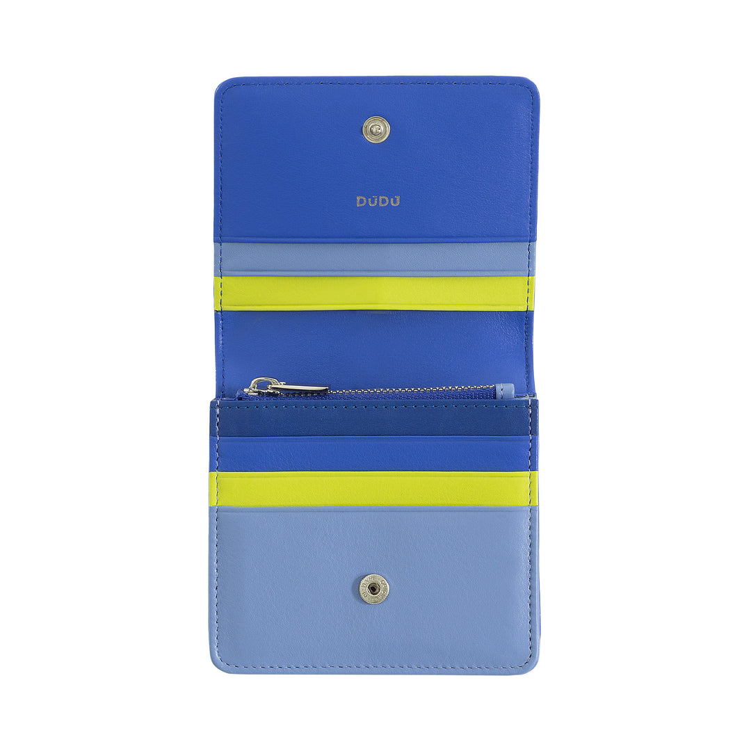 Dudu Women's Women Wallet in Skop Legant Rfid Ultra Compact Colorful Rfid with internal zip and 8 Card Card holders