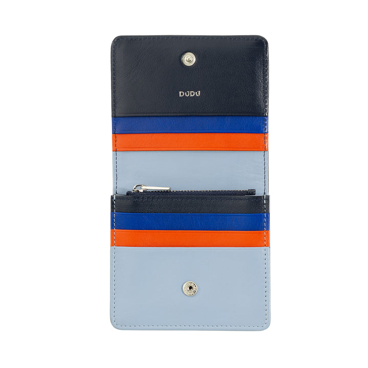 Dudu Women's Women Wallet in Skop Legant Rfid Ultra Compact Colorful Rfid with internal zip and 8 Card Card holders