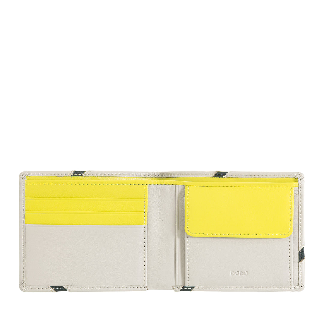 Dudu Compact Leather Men's Men's Swelle - дизайн, вдохновленный теннисом - небольшой портфель с держателями дверей, карманами для карт и банкноты