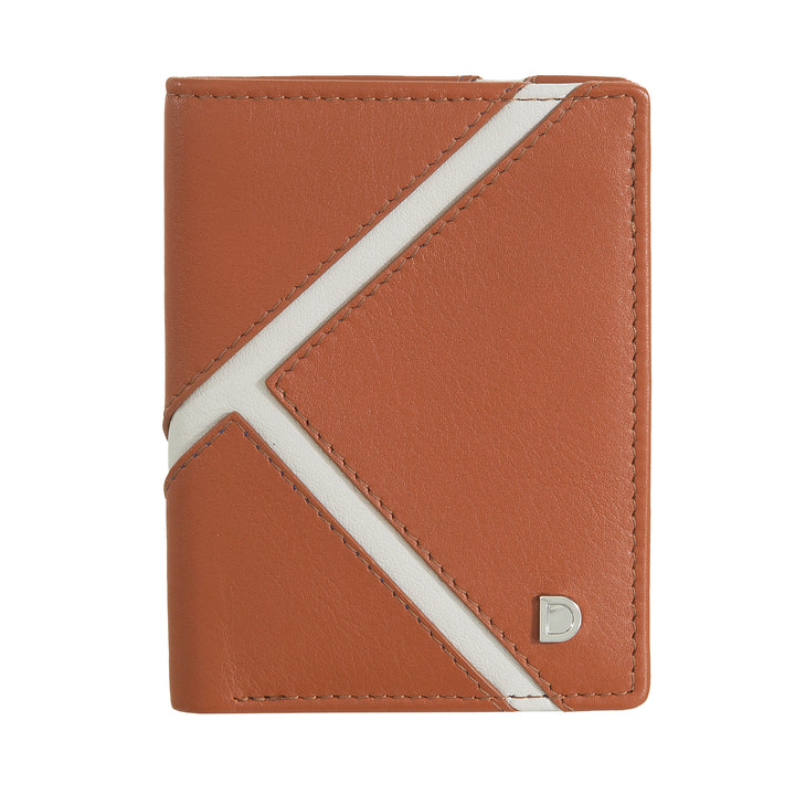DUDU Wallet Small Slim True Leather - Design Tennis With Packs Cards And Banknotes - Compact and Original
