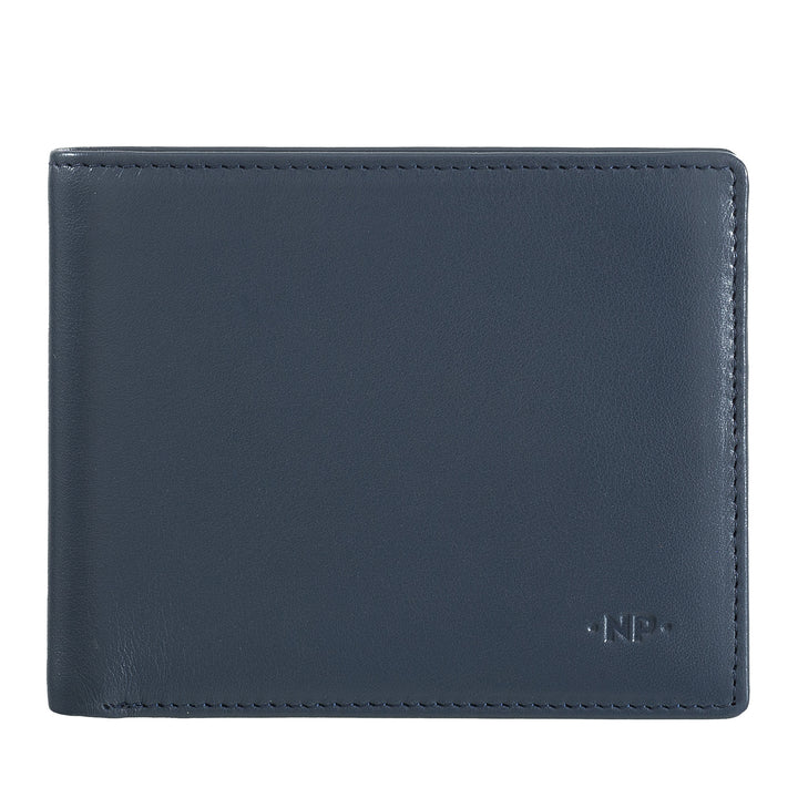 Cloud Leather Men's Wallet Slim Slim Leather Nappa with Coin Wallet and Credit Card Slot