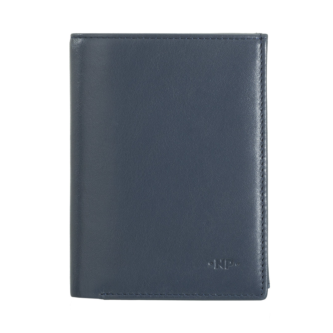 Nuvola Leather Vertical Portfolio Man в коже Наппа с держателем и держателем кредитной карты