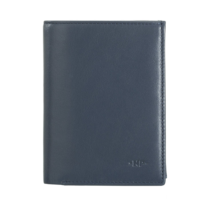 Nuvola Leather Vertical Portfolio Man в коже Наппа с держателем и держателем кредитной карты