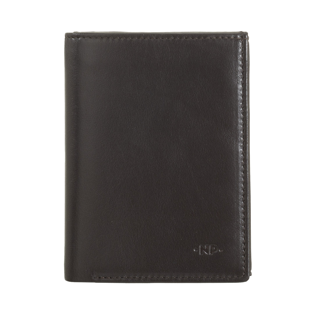 Nuvola Leather Vertical Portfolio Man в коже Наппа с держателем и держателем кредитной карты