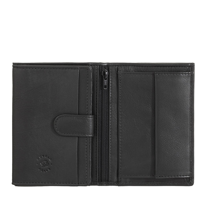 Nuvola Leather Vertical Portfolio Man в коже Наппа с держателем и держателем кредитной карты