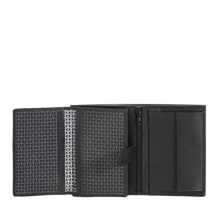 Nuvola Leather Vertical Portfolio Man в коже Наппа с держателем и держателем кредитной карты