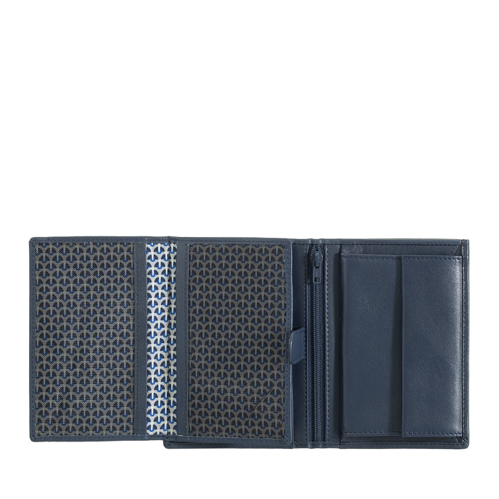 Nuvola Leather Vertical Portfolio Man в коже Наппа с держателем и держателем кредитной карты