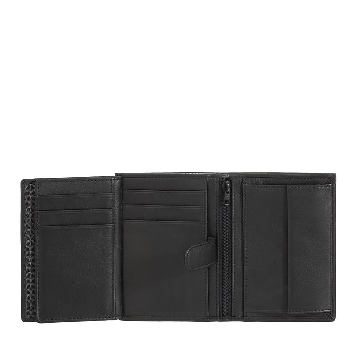 Nuvola Leather Vertical Portfolio Man в коже Наппа с держателем и держателем кредитной карты