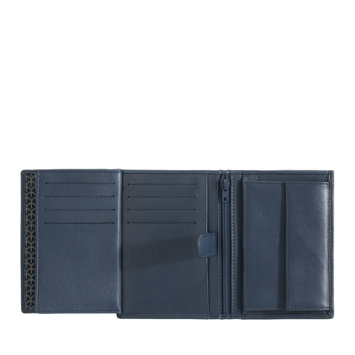 Nuvola Leather Vertical Portfolio Man в коже Наппа с держателем и держателем кредитной карты