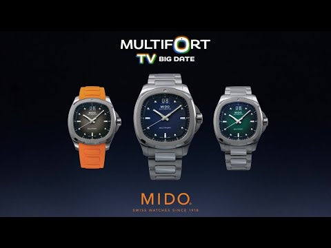 Mido watch Multifort TV Big Date 39x40mm automatic grey steel M049.526.11.081.00