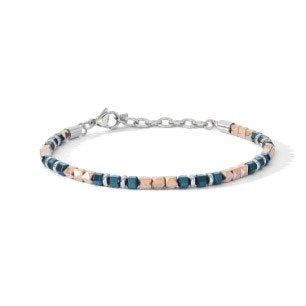 Comete Mineral Steel Bracelet Отделка Pvd Золотой розовый гематит UBR 1226