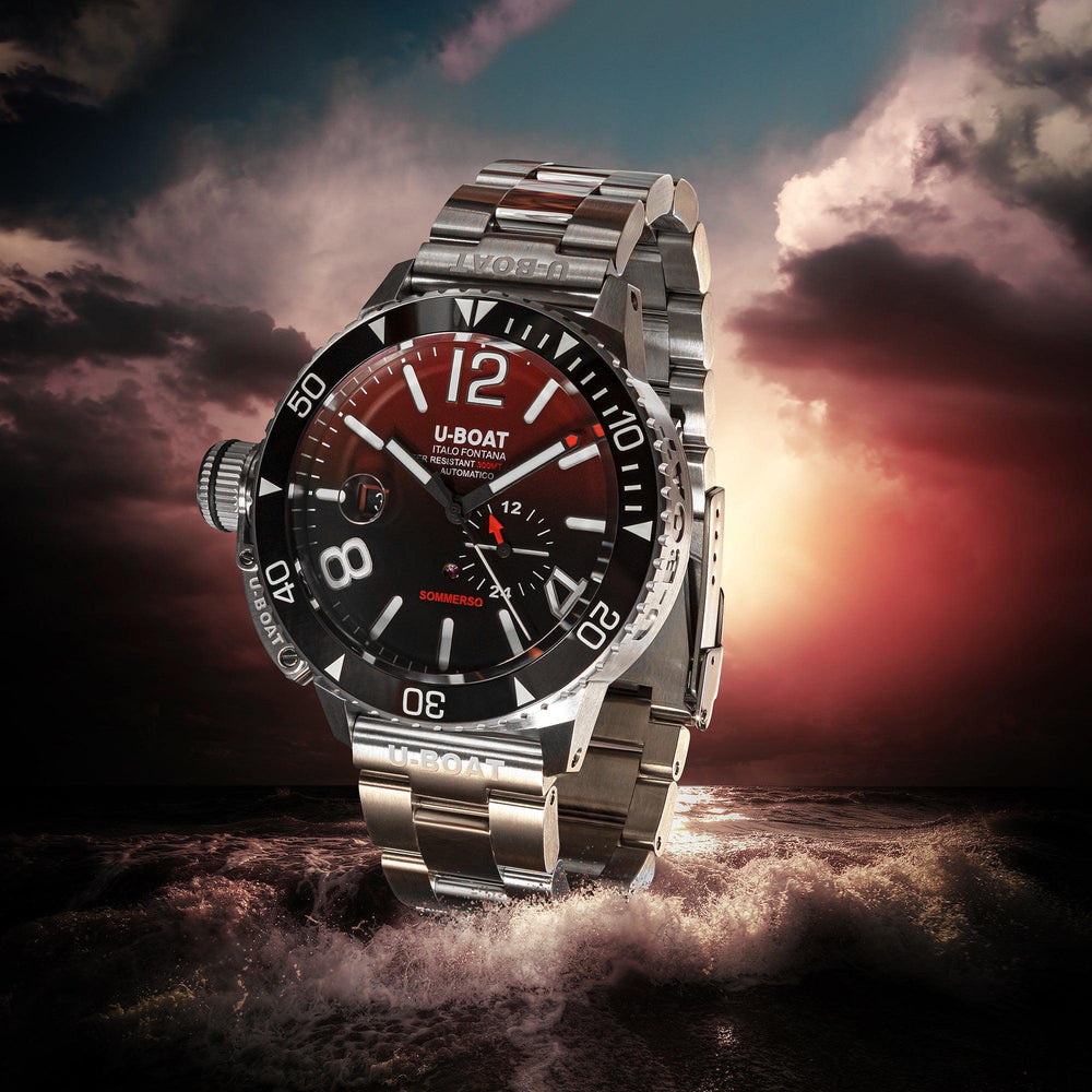 U-BOAT orologio Sommerso Ceramic Bordeaux/MT 46mm bordeaux automatico acciaio 9521/MT - Capodagli 1937