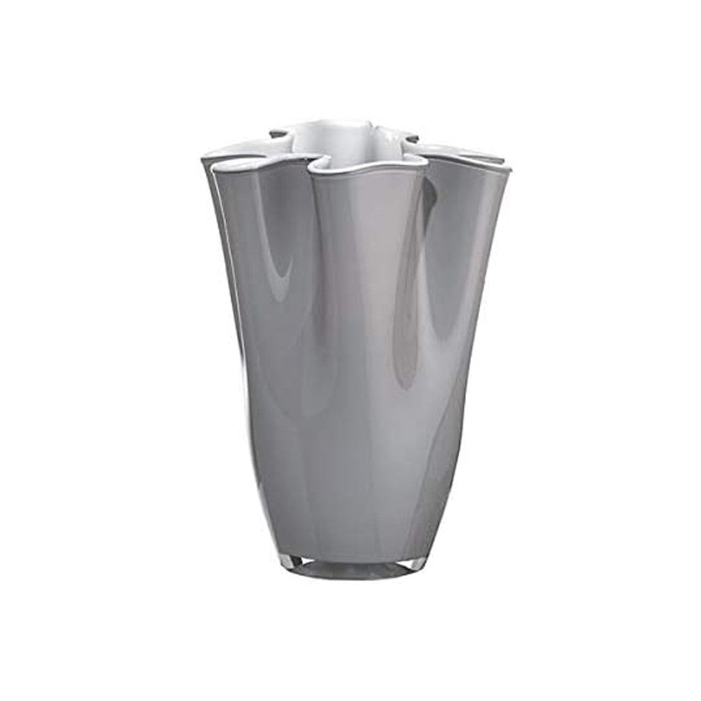Только волна Lux H 30 см вазы опал серый OL01740