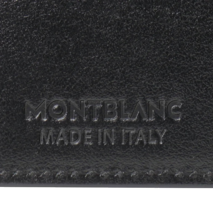 Montblanc Portafoglio Verticale 14 Comparti and Tasca con Cerniera Meisterstuck nero 7165