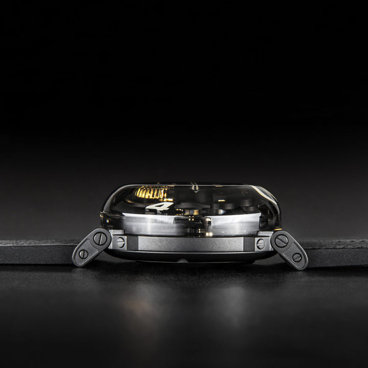 U-Boat U-65 SS White 44mm Watch Skeleton Quartz Steel U-3354