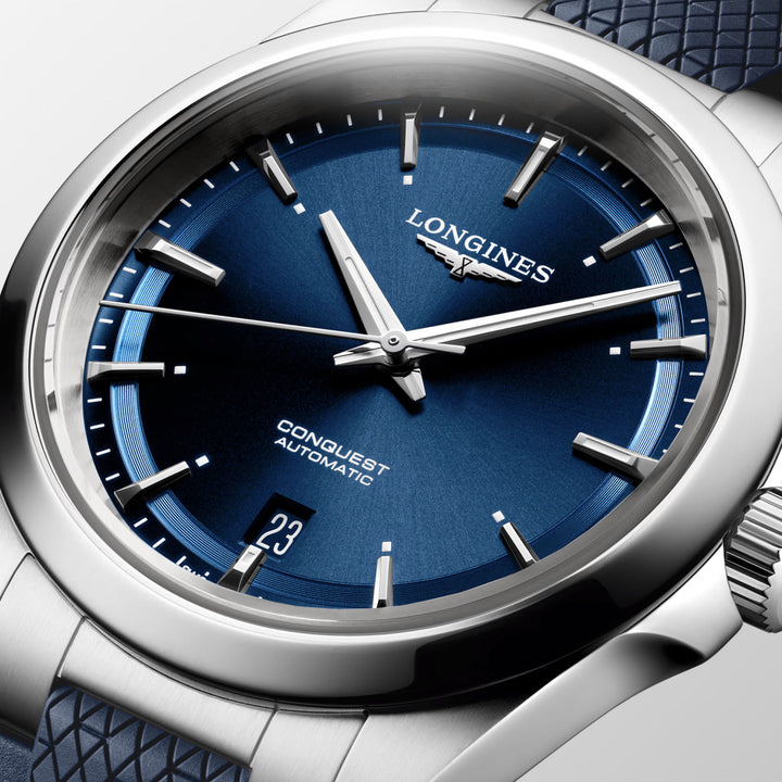 LONGINES CONQUEST 38MM WATCH Blue Automatic Steel L3.720.4.92.9
