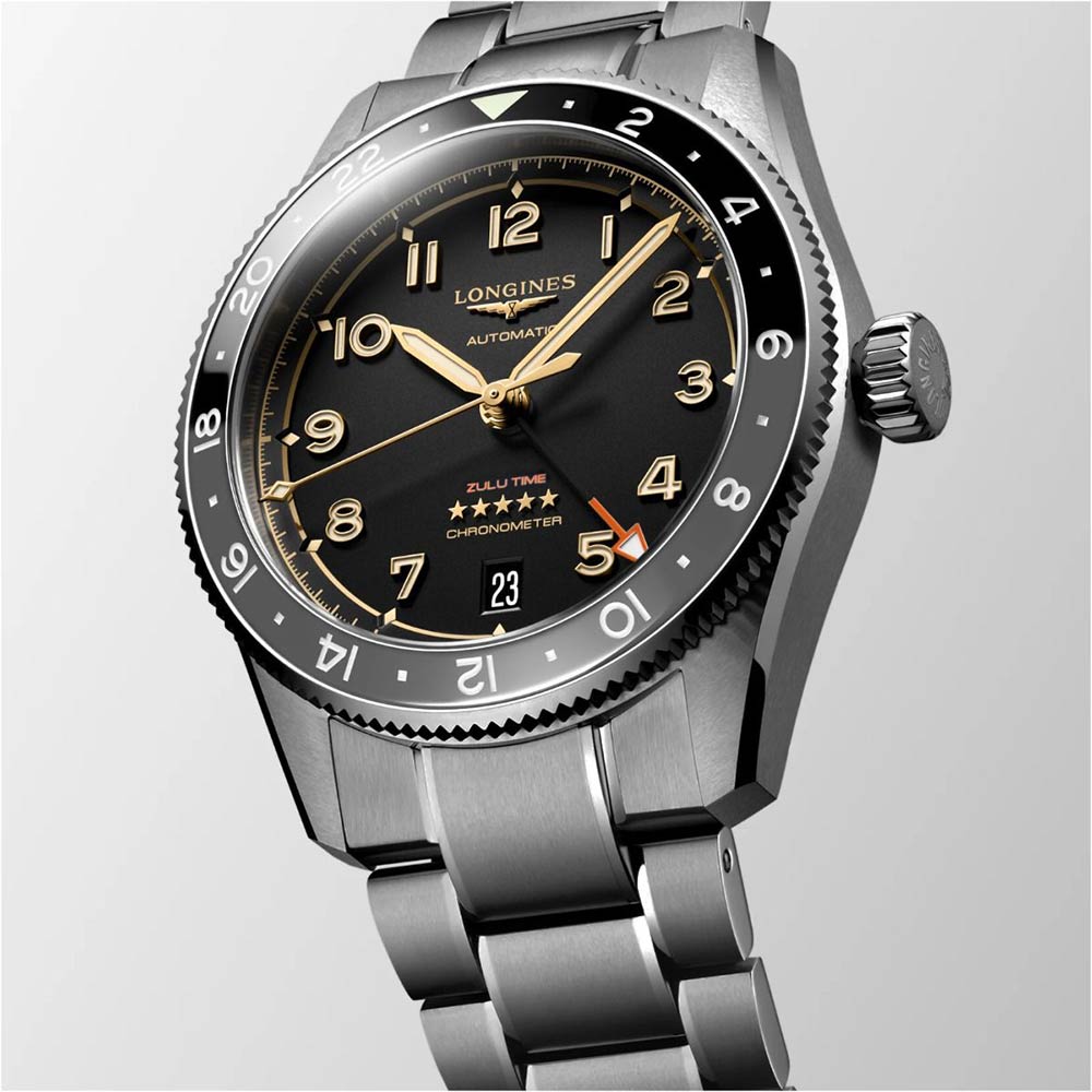 Longines Workship Spirit Zulu Время 39 мм Антрацит Титанио Autanium L3.802.1.53.6