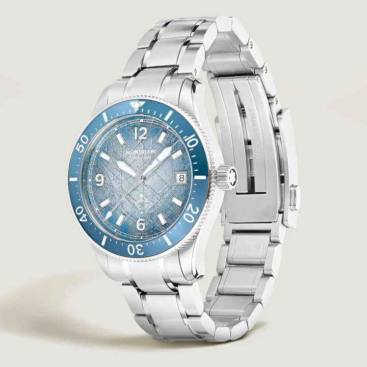 Montblanc Iced Sea Automatic Date Clock 0 кислород 38 мм автоматическая сталь 134022