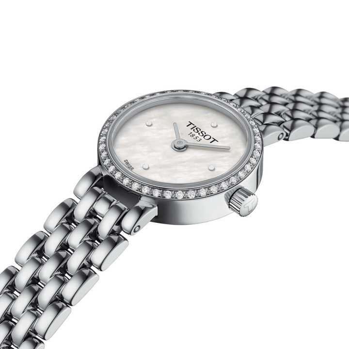 Tissot Watch Lovely Round 19,5 -мм Madreperper Diamonds Quartz Steel T140009.61.116.00