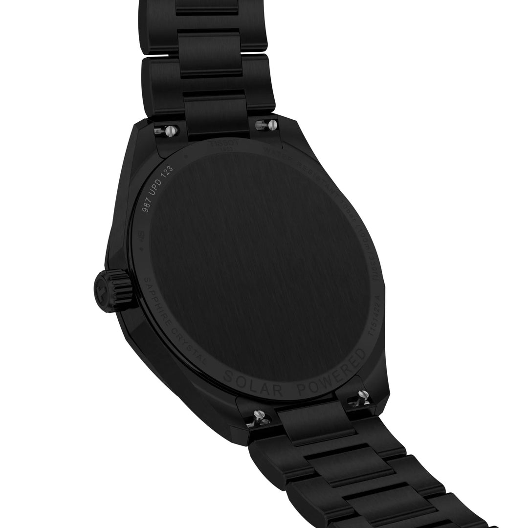 Tissot Clock PRC 100 Solar 39mm Black Quartz Steel Finish Pvd Black T151.422.33.051.00