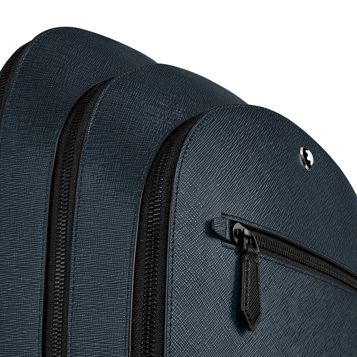 Montblanc medium backpack with 3 blue tailoring bars 220335
