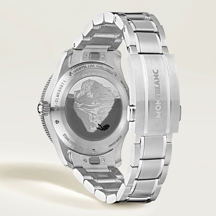 Montblanc Iced Sea Automatic Date Clock 0 кислород 38 мм автоматическая сталь 134022
