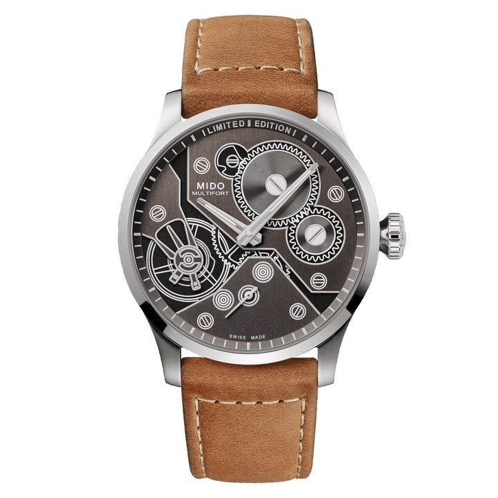 Mido Multifor Mechanical Watch Limited Edition 999 штук 44 мм Антрацит Руководство зарядки Сталь M038.605.11.060.00