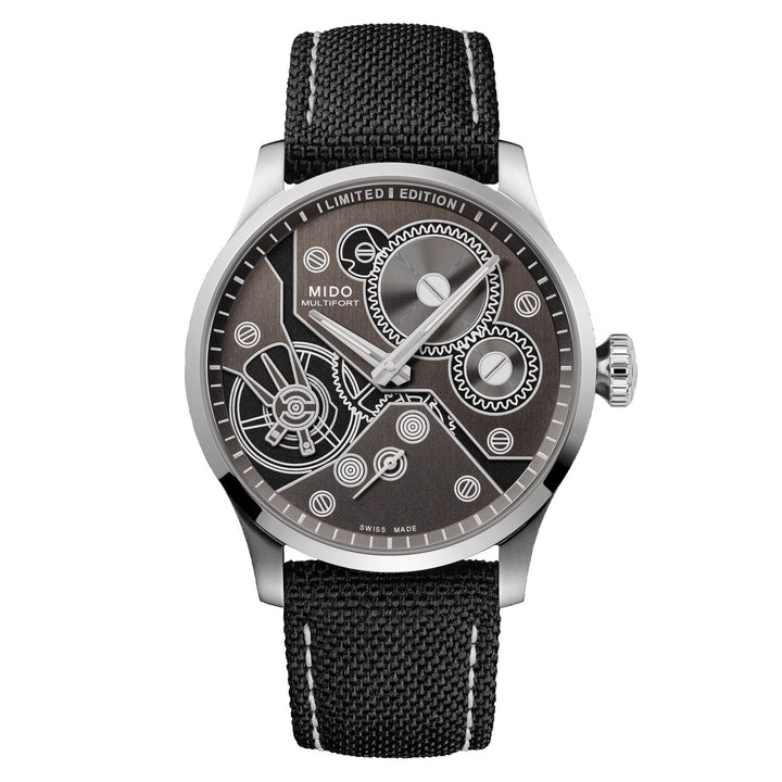 Mido Multifor Mechanical Watch Limited Edition 999 штук 44 мм Антрацит Руководство зарядки Сталь M038.605.11.060.00