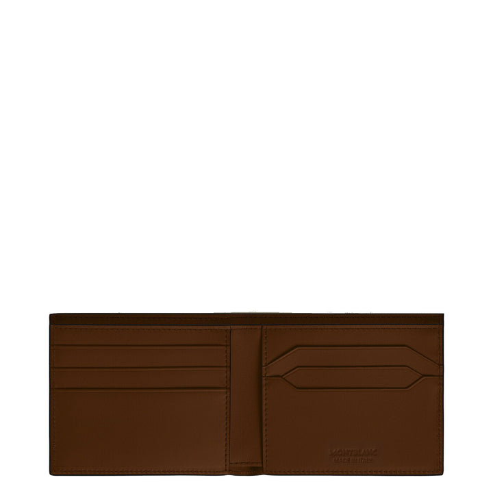 Montblanc Portfolio 6 Copartments Meisterstück заштрихованный Marrone 220315