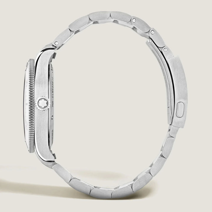 Монббланк Iced Sea Automatic Date Clock 0 кислород 38 мм белая автоматическая сталь 134024