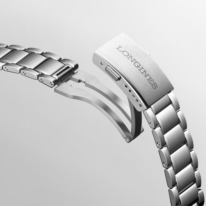 Longines Watch Spirit Zulu Time 39 мм черная автоматическая сталь L3.802.4.50.6
